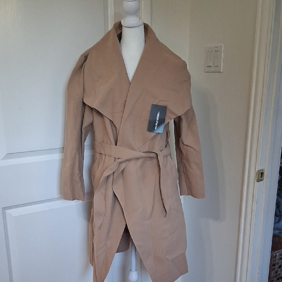 PrettyLittleThing Jackets & Blazers - PrettyLittleThing Camel Wrap Jacket